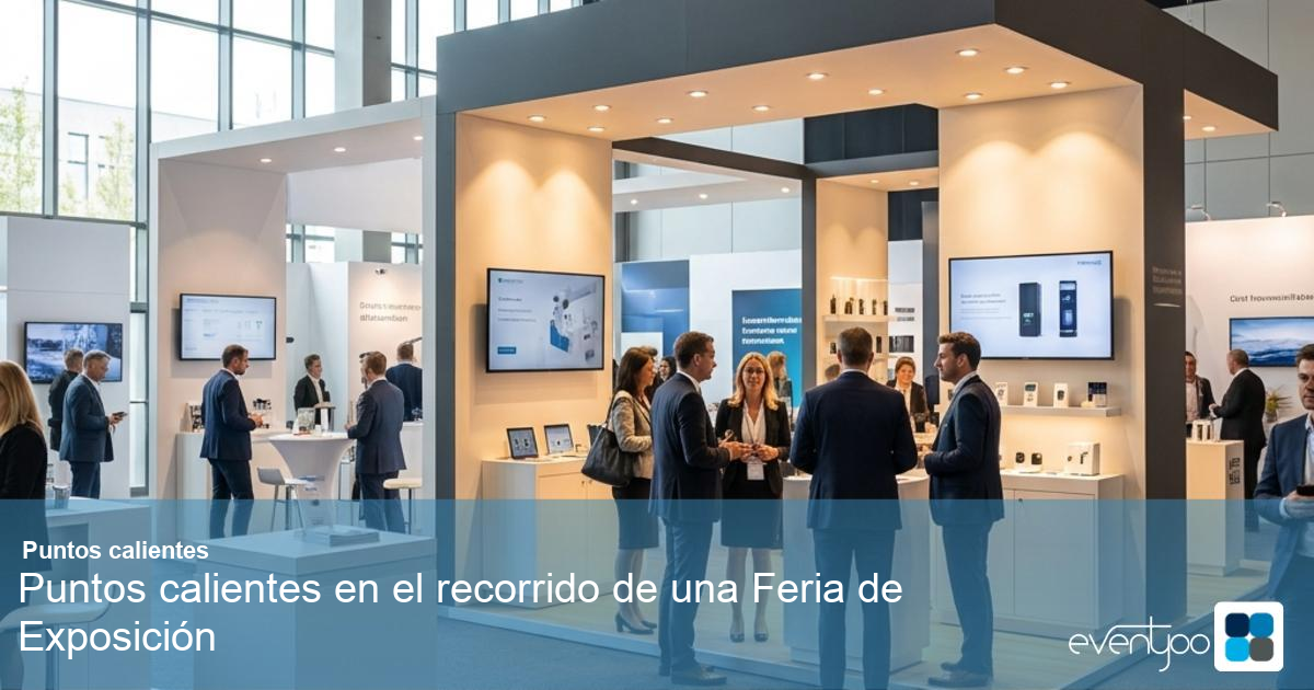 Una imagen ilustrando Puntos calientes en el recorrido de una Feria de Exposición