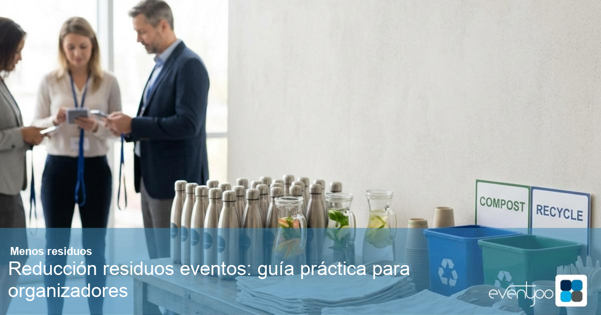 Reducción residuos en eventos: guía práctica para organizadores